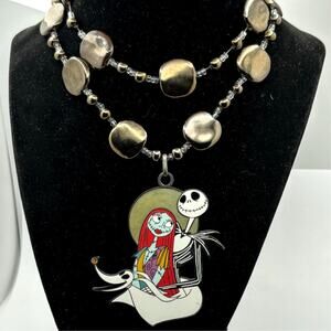 Jack & Sally Nightmare Before Christmas Necklace